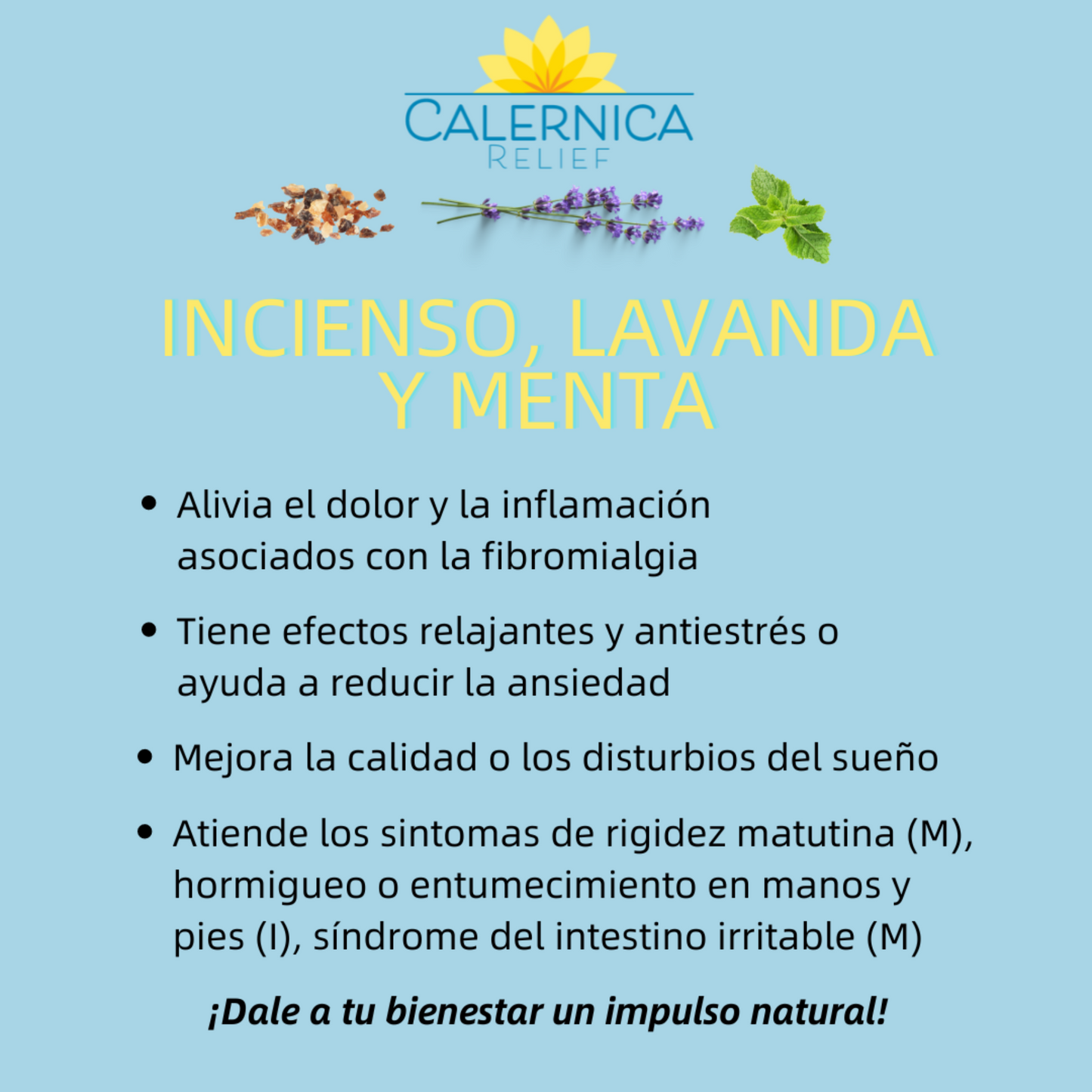 Calernica Relief - Incienso/Lavanda/Menta